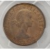 AUSTRALIA 1961Y. ONE 1 PENNY . PROOF . PCGS PR64 . PERTH